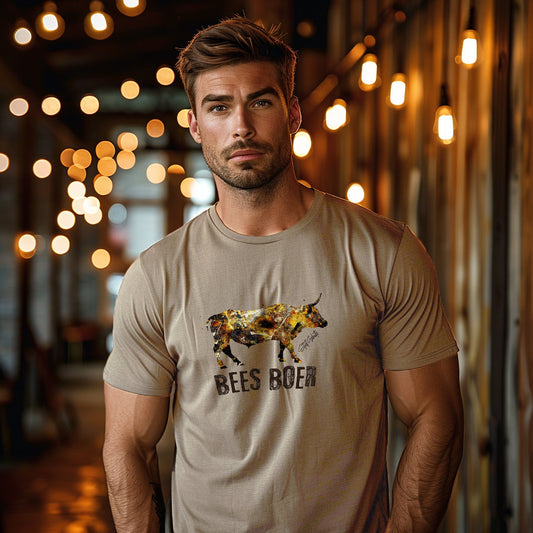 BeesBoer Rustic Rebel Bull Men's Tee