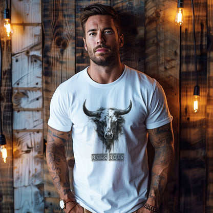 BeesBoer Nightfall Bull Heirloom Men's Tee