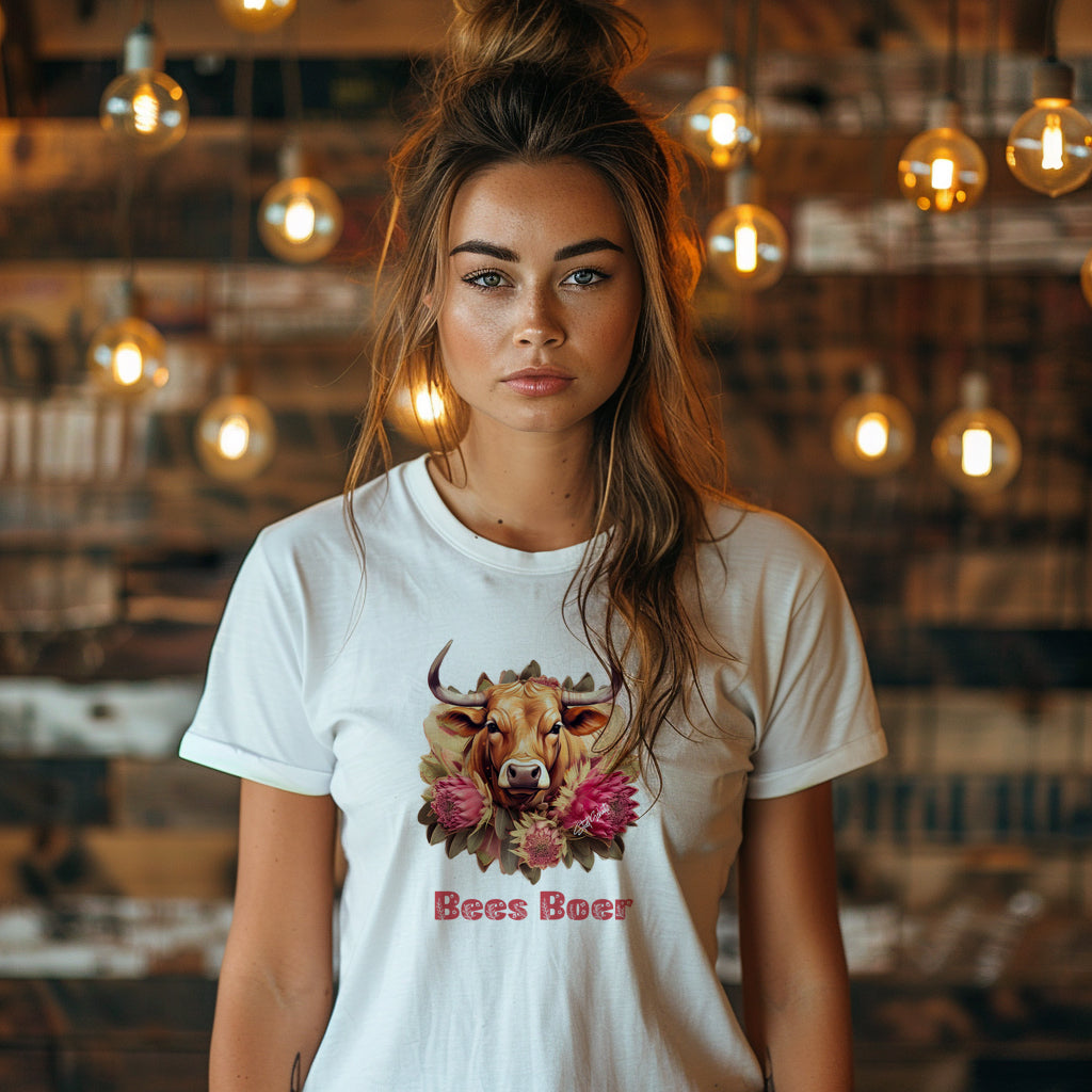 BeesBoer Protea-Adorned Ladies Tee