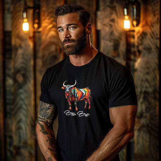 BeesBoer Tribal Fusion Bull Men's Tee